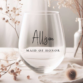 Vaso De Vino Moda Made Of Honor Bridal Party
