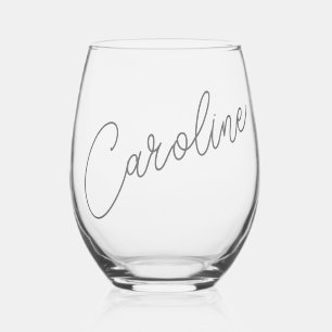 Vaso De Vino Moda moderna minimalista Caligrafía Nombre Persona