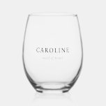 Vaso De Vino Moderna y clásica empleada de honor<br><div class="desc">Una moderna criada clásica de honor,  sin tallo de vino,  es minimalista. Perfecto para la soltera y los regalos de la fiesta nupcial.</div>