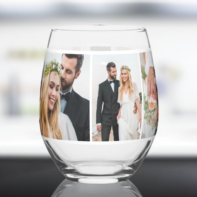Vaso De Vino Moderno 5 Boda de Collage de fotos Keepsake (Subido por el creador)