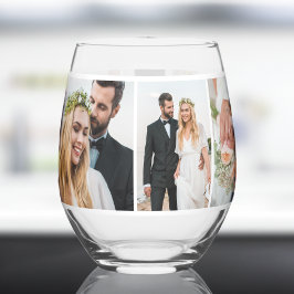 Vaso De Vino Moderno 5 Boda de Collage de fotos Keepsake