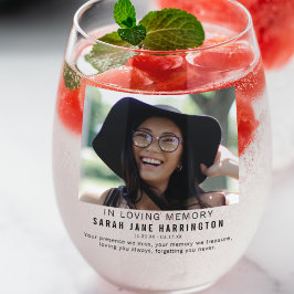 Vaso De Vino Moderno En Memoria | Memorial de Foto