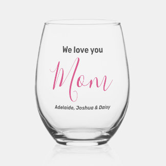 Vaso De Vino Moderno, simple y elegante, te queremos con los no