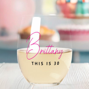 Vaso De Vino Moderno y sencillo personalizado: 30