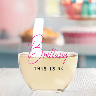 Vaso De Vino Moderno y sencillo personalizado: 30