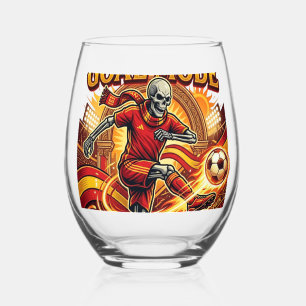Vaso De Vino Modo Gol España Esqueleto Delantero Naciones Stree