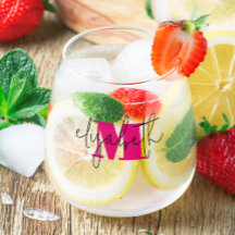 Monograma de nombres con guiones de mano