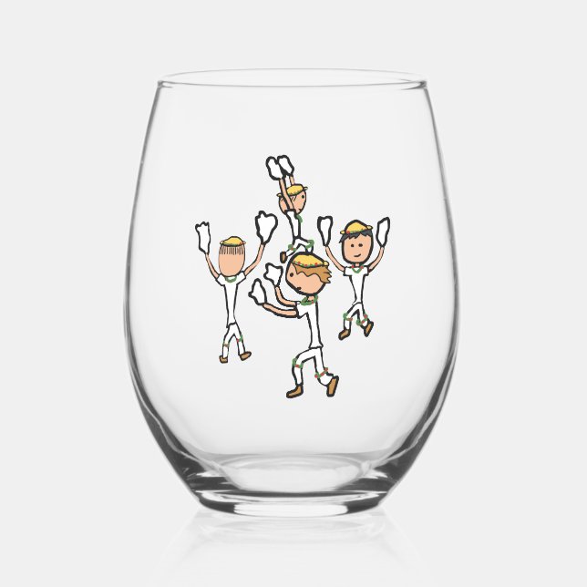 Vaso De Vino Morris Dancing (Anverso)