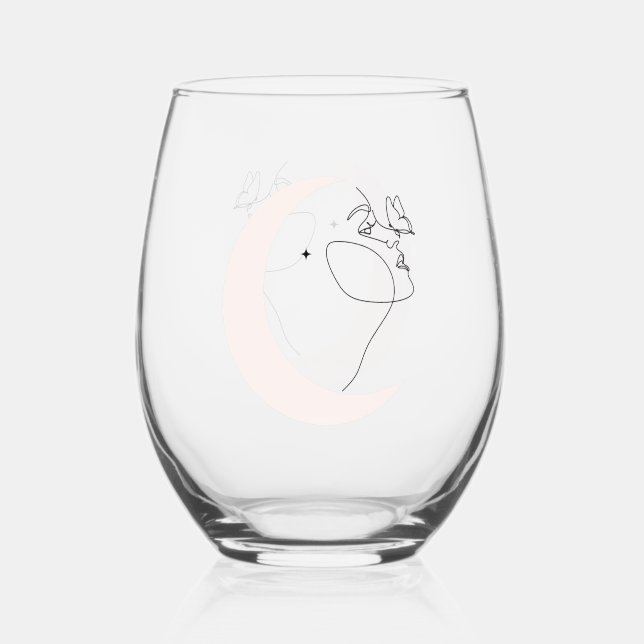 Vaso De Vino Mujer (Anverso)