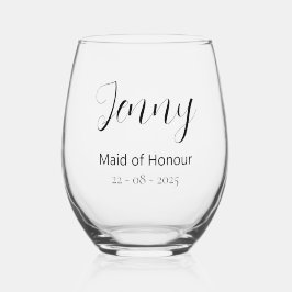 Vaso De Vino Mujer de honor: Regalo de Boda de honor