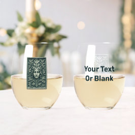 Vaso De Vino Mujer verde - Piedra