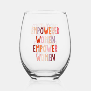 Vaso De Vino Mujeres Empoderadas Empoderan Mujeres