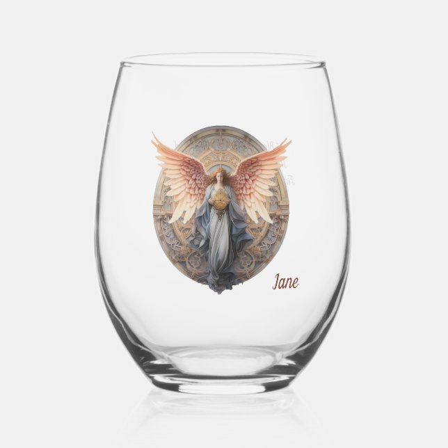 Vaso De Vino Mystic Heavenly Angel (Anverso)