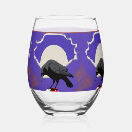 Vaso De Vino 🥂 Mystical Raven Stemless Wine Glass