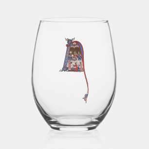 Vaso De Vino N inicial iluminado