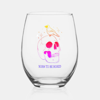 Vaso De Vino Nacido para ser aburrido