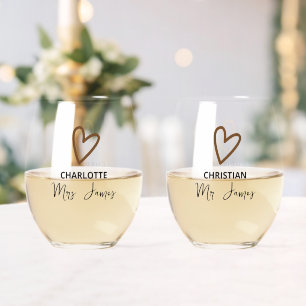 Vaso De Vino Nada Fancy Just Love Boda