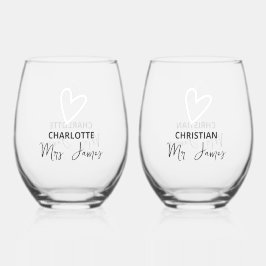 Vaso De Vino Nada Fancy Just Love Boda