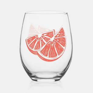 Vaso De Vino Naranja