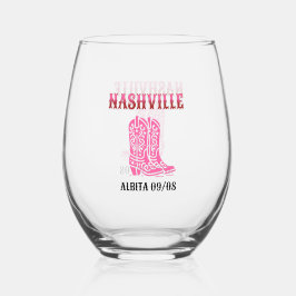 Vaso De Vino nashville bachelorette boho  pink cowboy boots