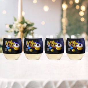 Vaso De Vino Naturaleza muerta simbólica de Hanukkah de Slipper