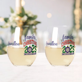 Vaso De Vino Navidad Familiar 2025