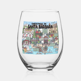 Vaso De Vino Navidades de Santa Bárbara Glass