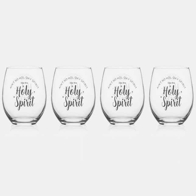 Vaso De Vino Navidades del Espíritu Santo Cita cristiana religi (Anverso)