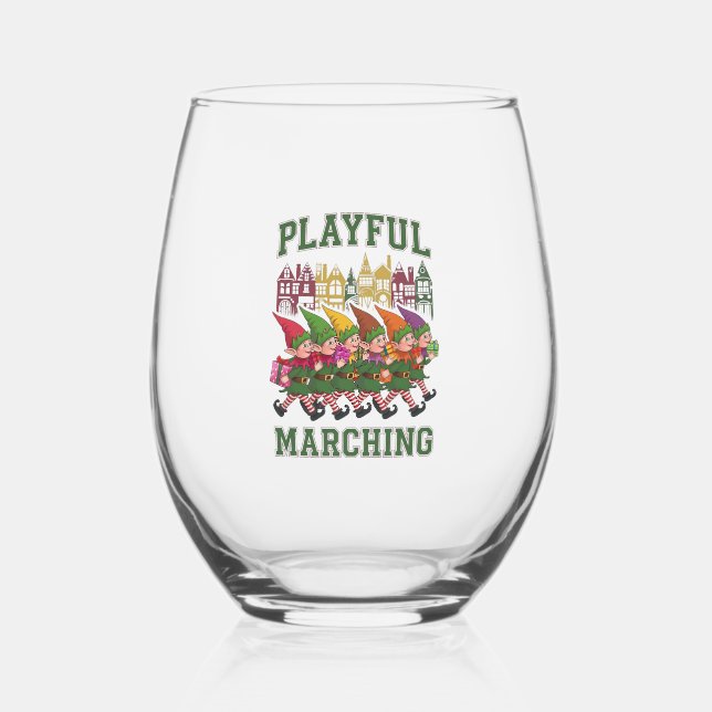 Vaso De Vino Navidades Elf Parade (Anverso)