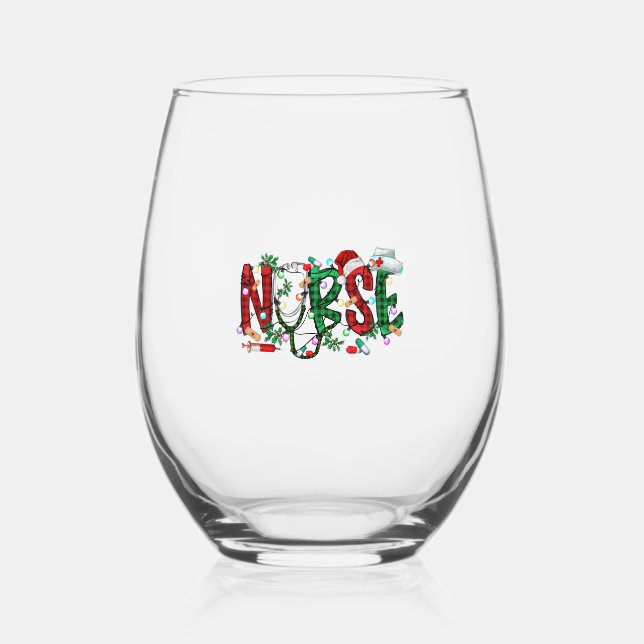 Vaso De Vino Navidades Enfermería Sweatshirt (Anverso)