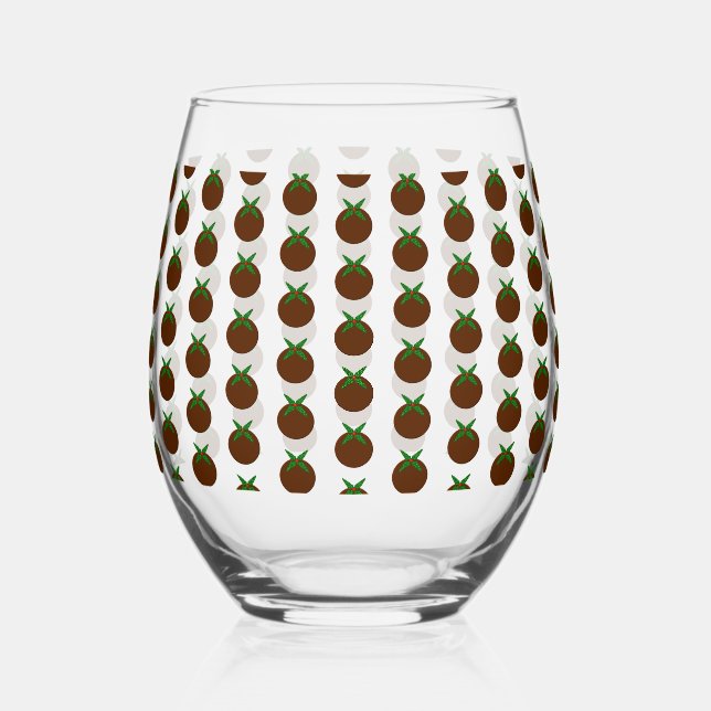 Vaso De Vino Navidades Pudding (Anverso)