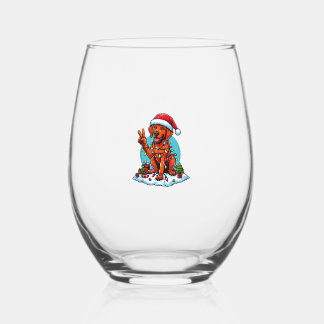 Vaso De Vino Navidades Ridgeback De La Mano De La Paz Encenden
