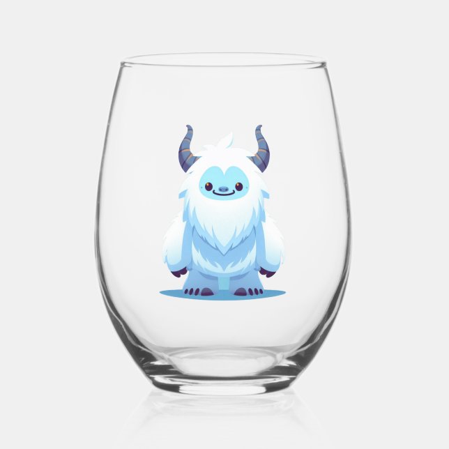 Vaso De Vino Navidades/yeti de invierno (Reverso )