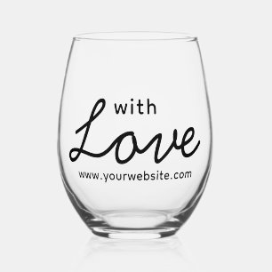 Vaso De Vino Negra elegancia gris de negocios con amor