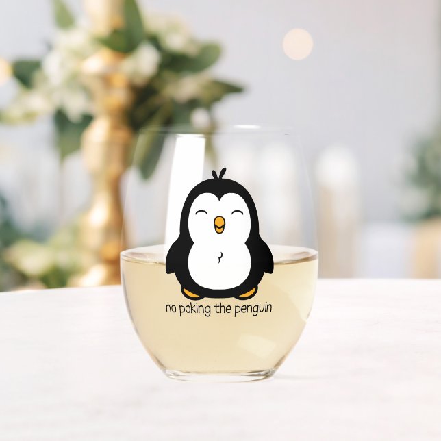 Vaso De Vino No Hay Que Escarbar El Pingüino (Insitu (Boda))