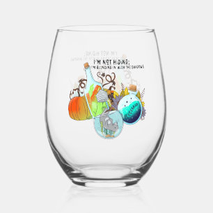 Vaso De Vino No me estoy escondiendo; me estoy mezclando con lo