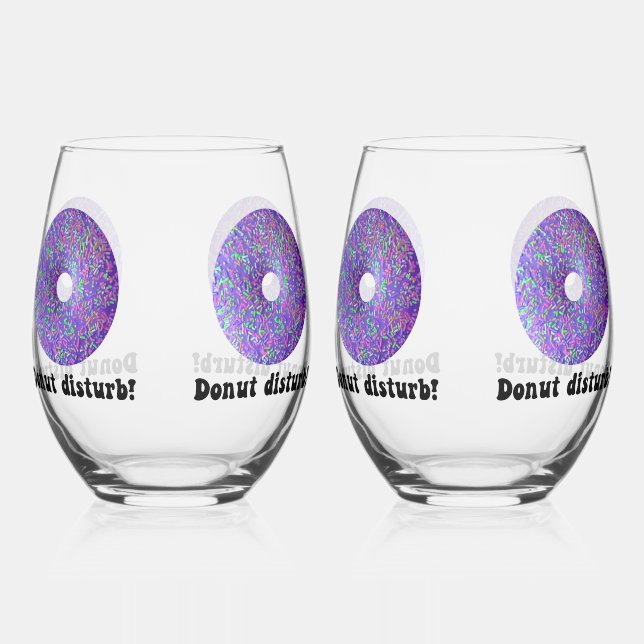 Vaso De Vino No molestar (Anverso)