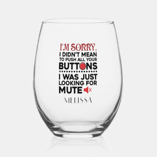 Vaso De Vino No quiso presionar tus botones para una cita sarcá