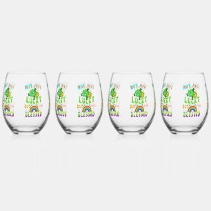 Vaso De Vino No Sólo Suerte, Sino También Bendecida.