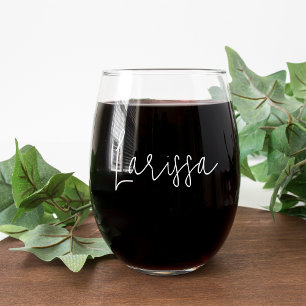 Vaso De Vino Nombre de guion moderno Despedida de soltera Fiest