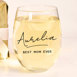 Vaso De Vino Nombre de la firma del mejor monograma de la mejor