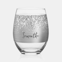 Nombre de reloj de plata Purpurinoso