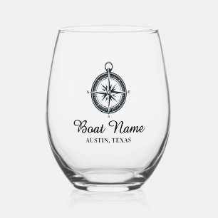 Vaso De Vino Nombre del barco náutico