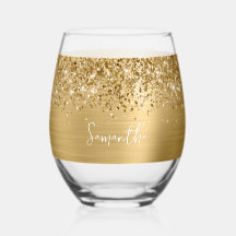 Nombre Glam Oro Brillante