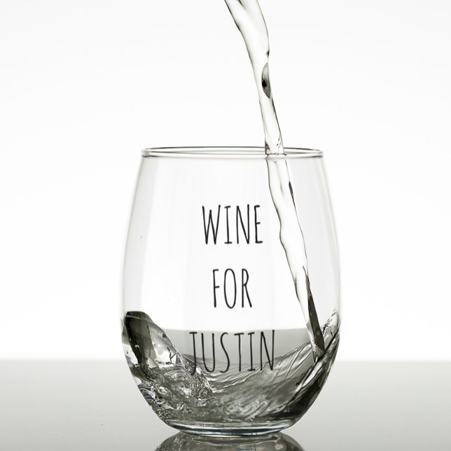 Vaso De Vino Nombre personalizado de tipo Skinny de moda (Subido por el creador)