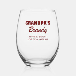 Vaso De Vino Nombre Personalizado Glass Cumpleaños Retirement P