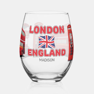 Vaso De Vino Nombre personalizado Londres Inglaterra
