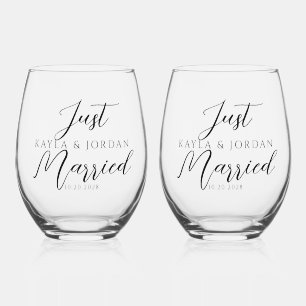 Vaso De Vino Nombres bodas recién casados