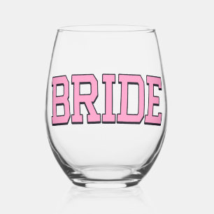 Vaso De Vino NOVIA – Fuente Universitaria Rosa Vidrio de Desped