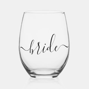 Vaso De Vino Novia Minimalista